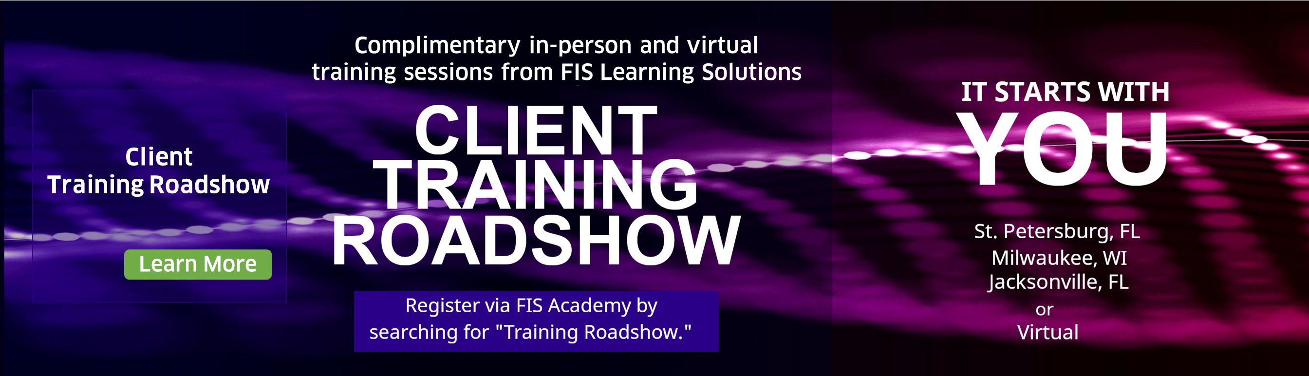 Client Training Roadshow